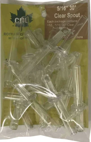 Responsible CDL Clear 5 16 In. Polycarbonate Maple Tubing Tap 12-Pack Advanced