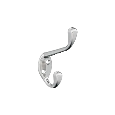 Healthy Amerock Noble Two Prong Polished Chrome Decorative Wall Hook High-Quality