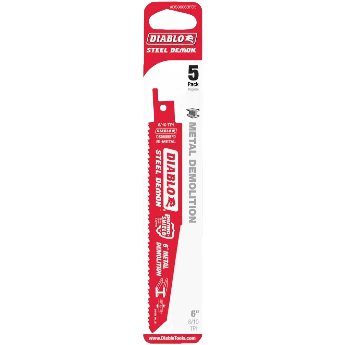 Organic Diablo 6-In. Bi-Metal Thick Metal Saw Blades 5-Pack Exclusive