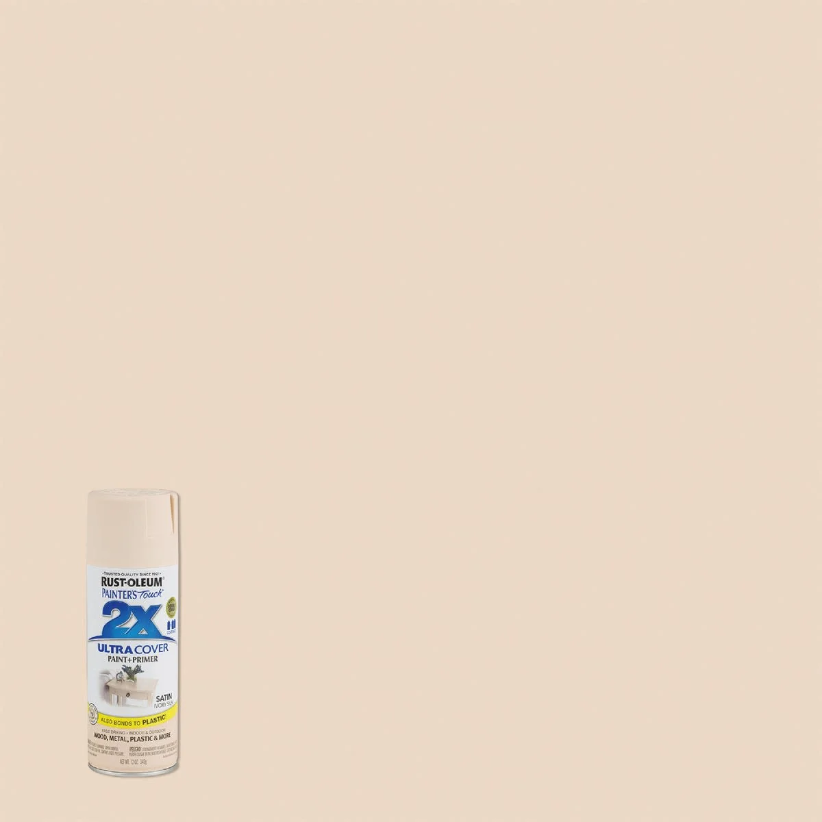 Specialty Rust-Oleum Painters' Touch 2X Ivory Silk Satin Spray Paint Primer 12 oz. Quality