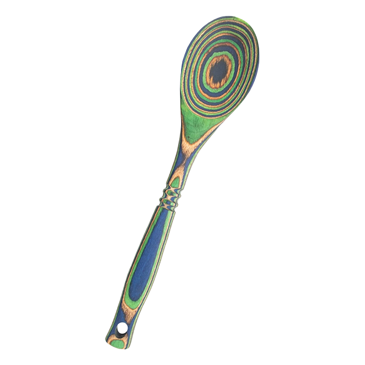 First-Class Island Bamboo Pakka Wood Peacock Mini Spoon Effective