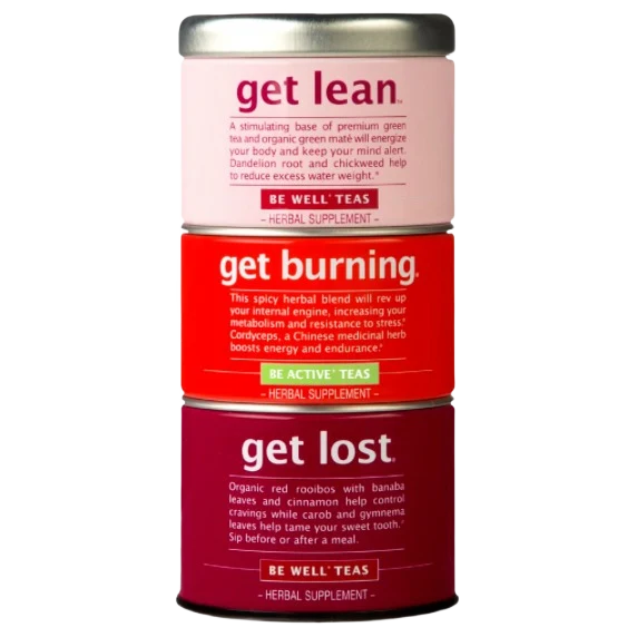 Specialty The Republic of Tea Get Lost Stackable Tea Tins 42 Bags High-Quality