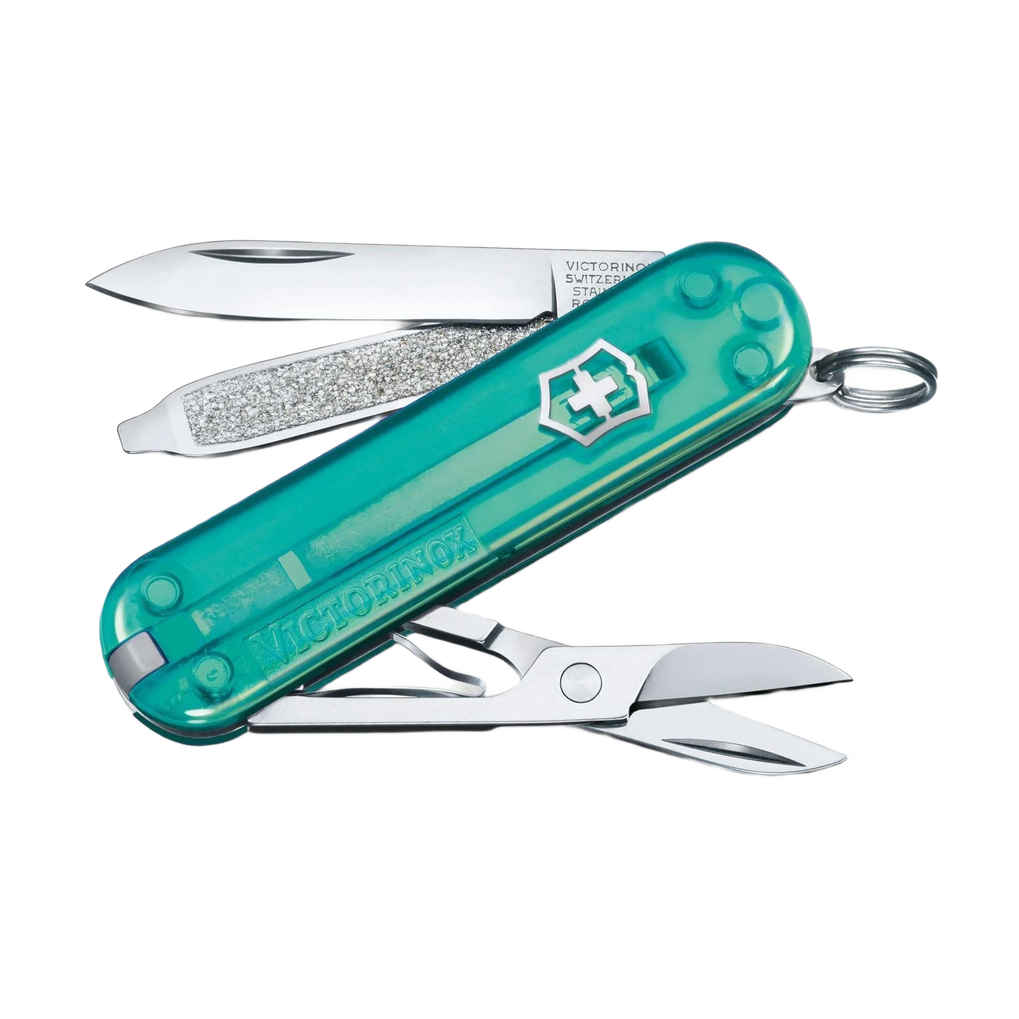 Flexible Victorinox Swiss Army Classic SD Transparent Pocket Knife Tropical Surf Smart