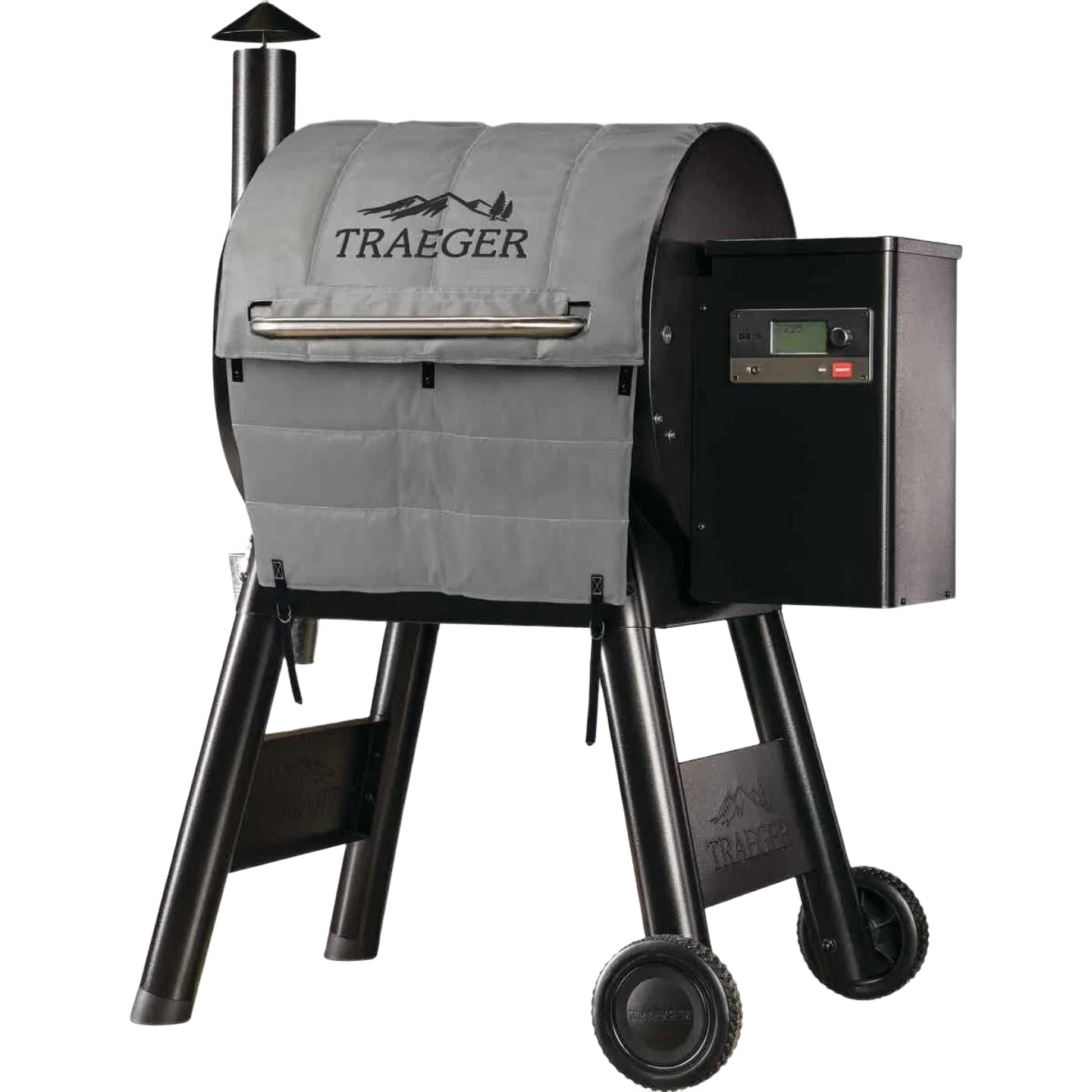 Original Traeger Pro 22 575 Insulated Gray Grill Cover Blanket 45 in. Smooth