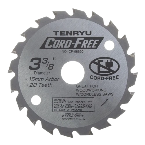 Organic Tenryu 3-3 8 in. 20 Th. Carbide Blade Practical