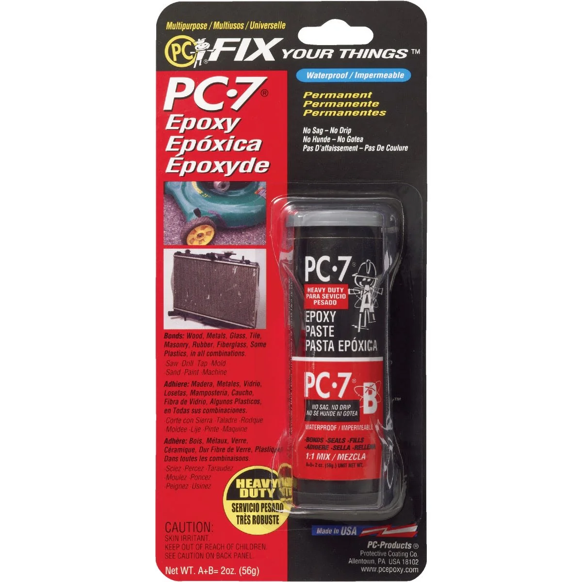 Selected Protective Coating PC-7 Dark Gray Multi-Purpose Epoxy Paste 2 oz. Green