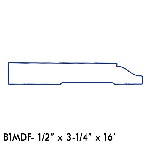 Clean 1 2 x 3-1 4 in. x 16 ft. MDF Base High-Performance