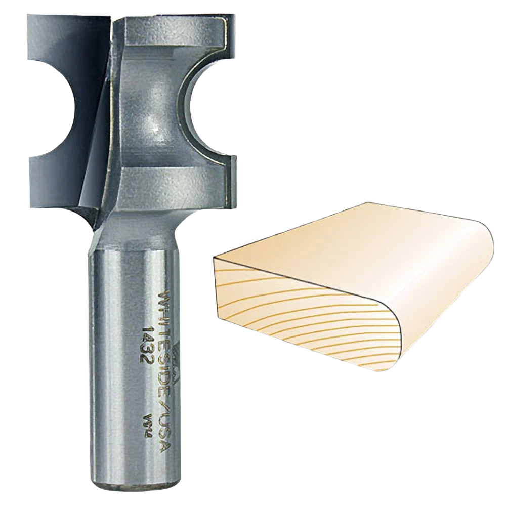 Premium Whiteside Bull Nose Bit 1 2 in. SH x 1 4 in. R x 1 2 in. CD Eco-Friendly