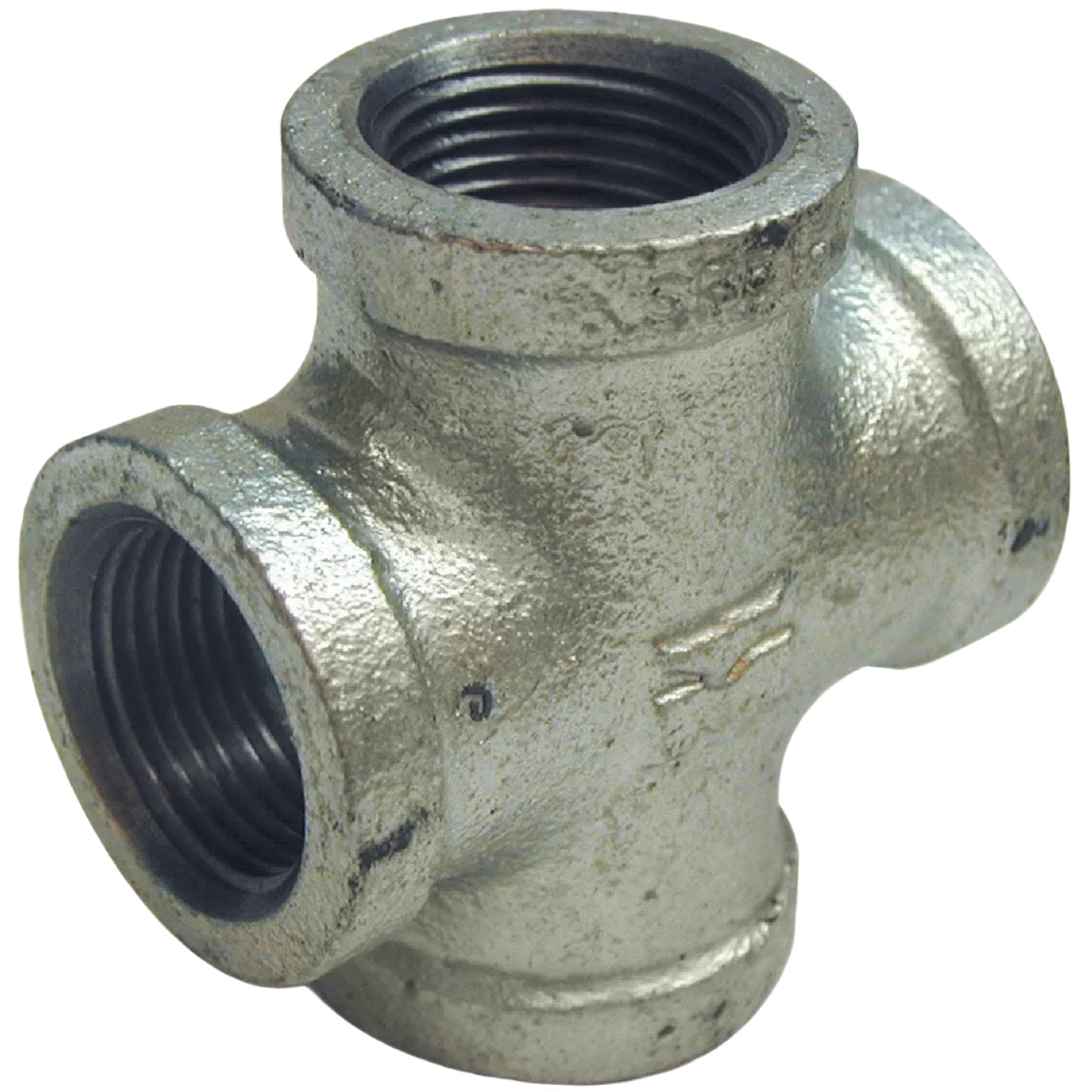 Premium Southland 1 2 In. Malleable Iron Galvanized Pipe Cross Smooth