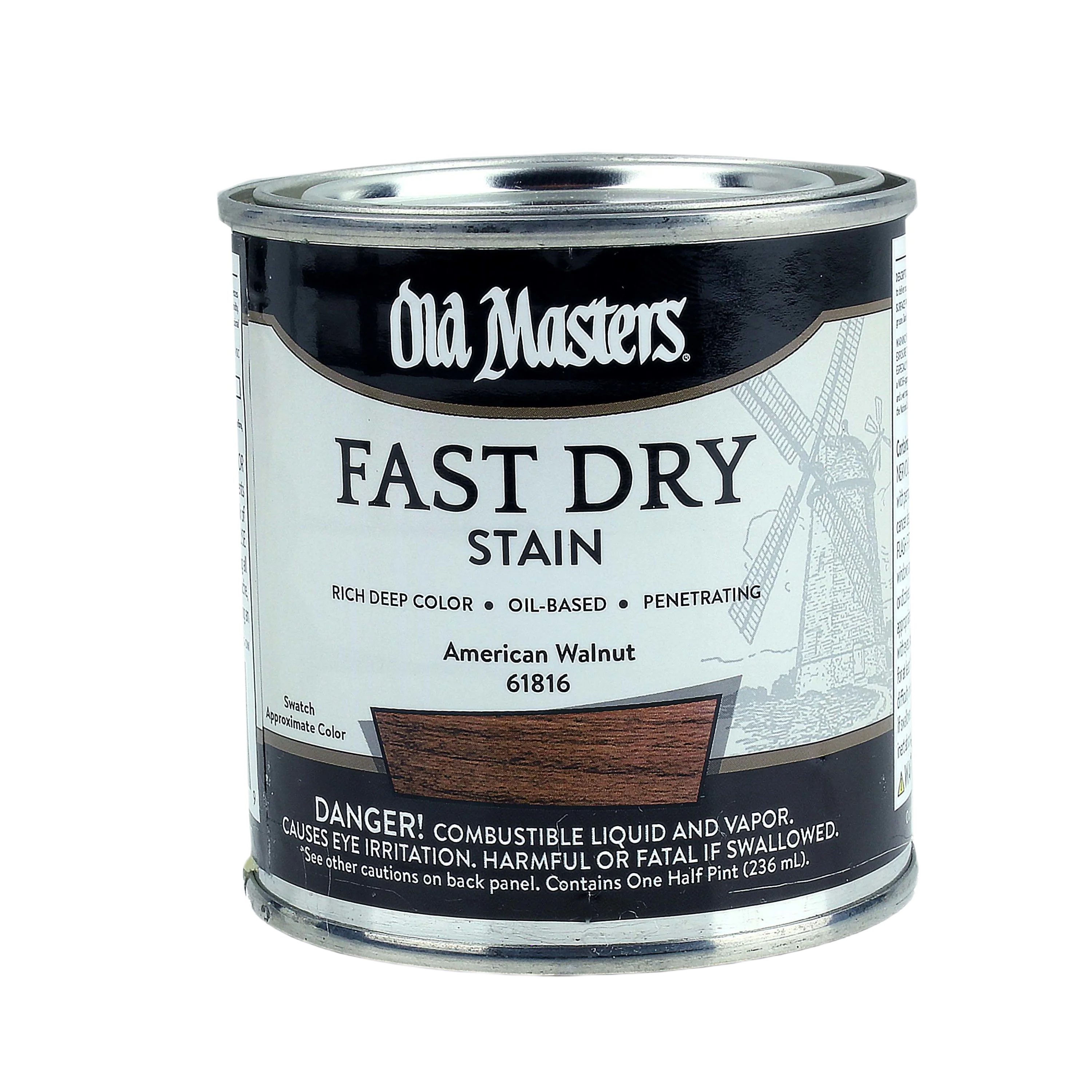 Professional Old Masters American Walnut Fast Dry Stain 1 2 Pint Prestigious