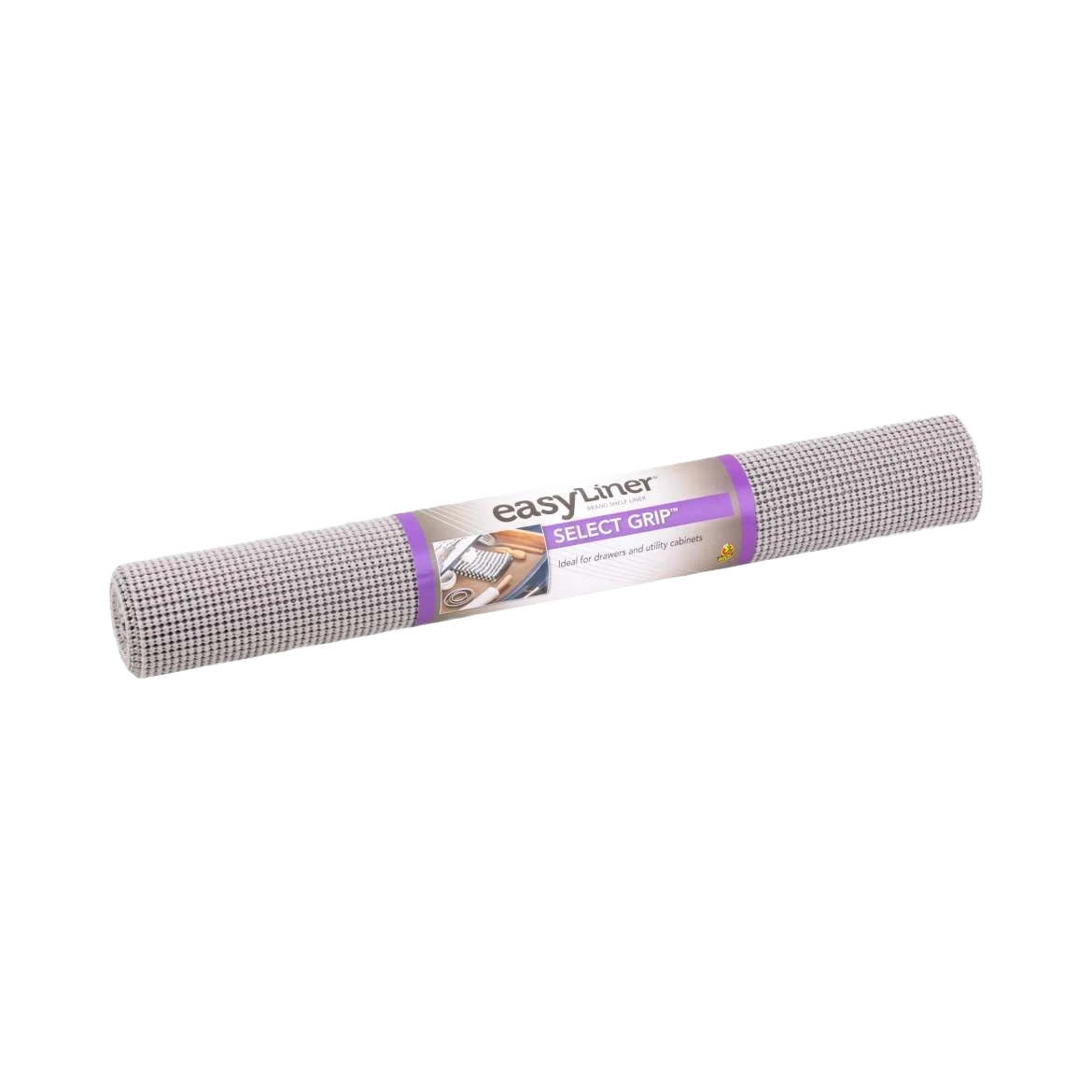 Smart Duck Brand EasyLiner Select Grip Light Grey Shelf Liner 20 in. x 6 ft. Solid