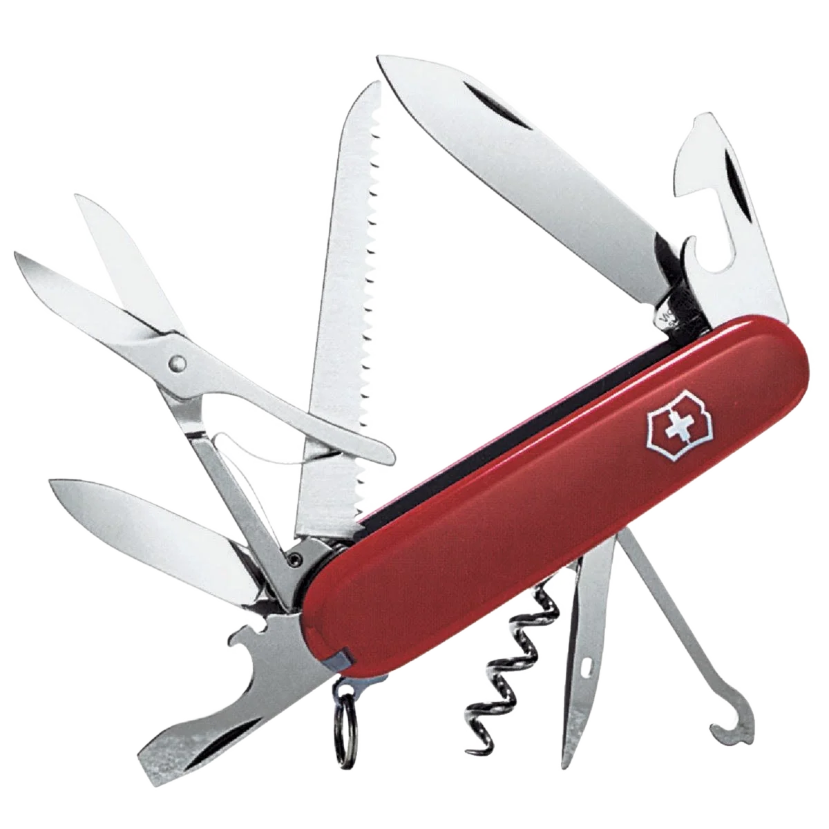 Casual Victorinox Swiss Army Red Huntsman Pocket Knife Excellent