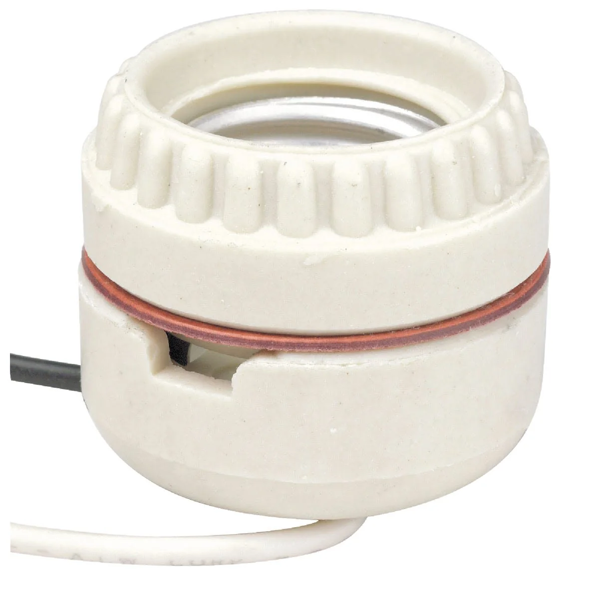 Lightweight Leviton Keyless Medium Base White Porcelain Lamp Socket Certified
