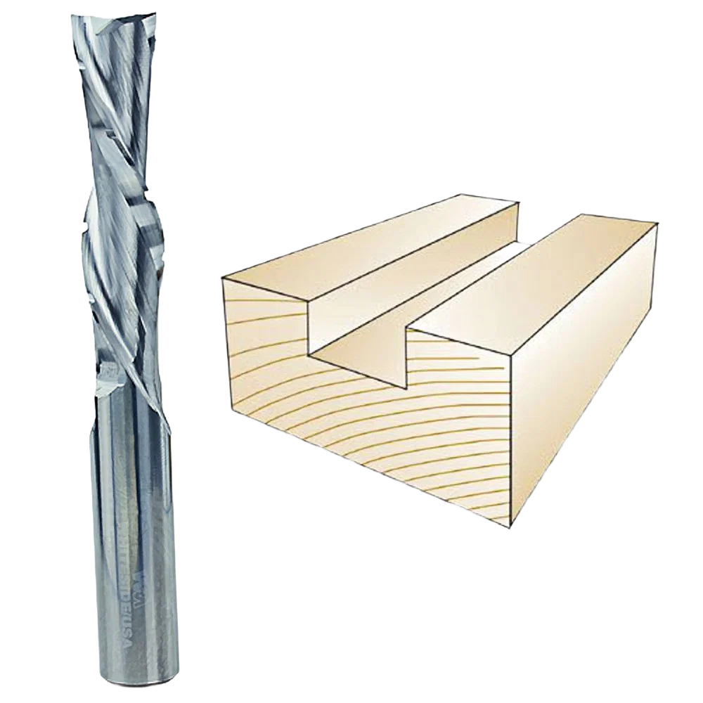 Clean Whiteside Spiral Downcut Bit w Chip Breaker 1 2 in. SH x 1 2 in. CD x 2 in. CL Stylish