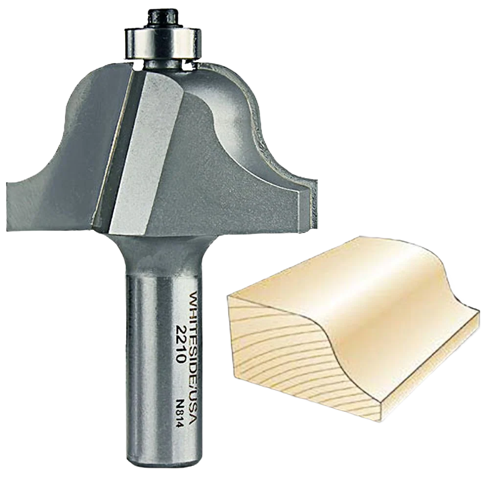 Contemporary Whiteside Roman Ogee Bit 1 2 in. SH x 3 8 in. R Exclusive
