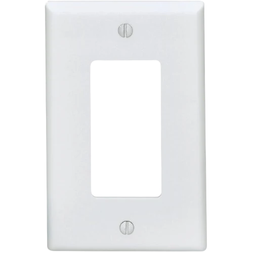 World-Class Leviton Mid-Way 1-Gang Smooth Rocker Decorator White Wall Plate Easy-to-Use