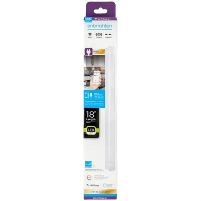 Verified Enbrighten 18 LED Wi-Fi Under-Cabinet Plug-In Light Fixture Eco-Friendly
