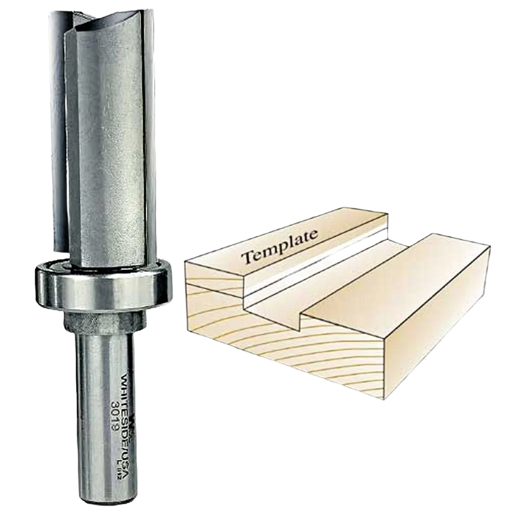 Reusable Whiteside Template Bit 1 2 in. SH x 1-1 8 in. CD x 2 in. CL Superior
