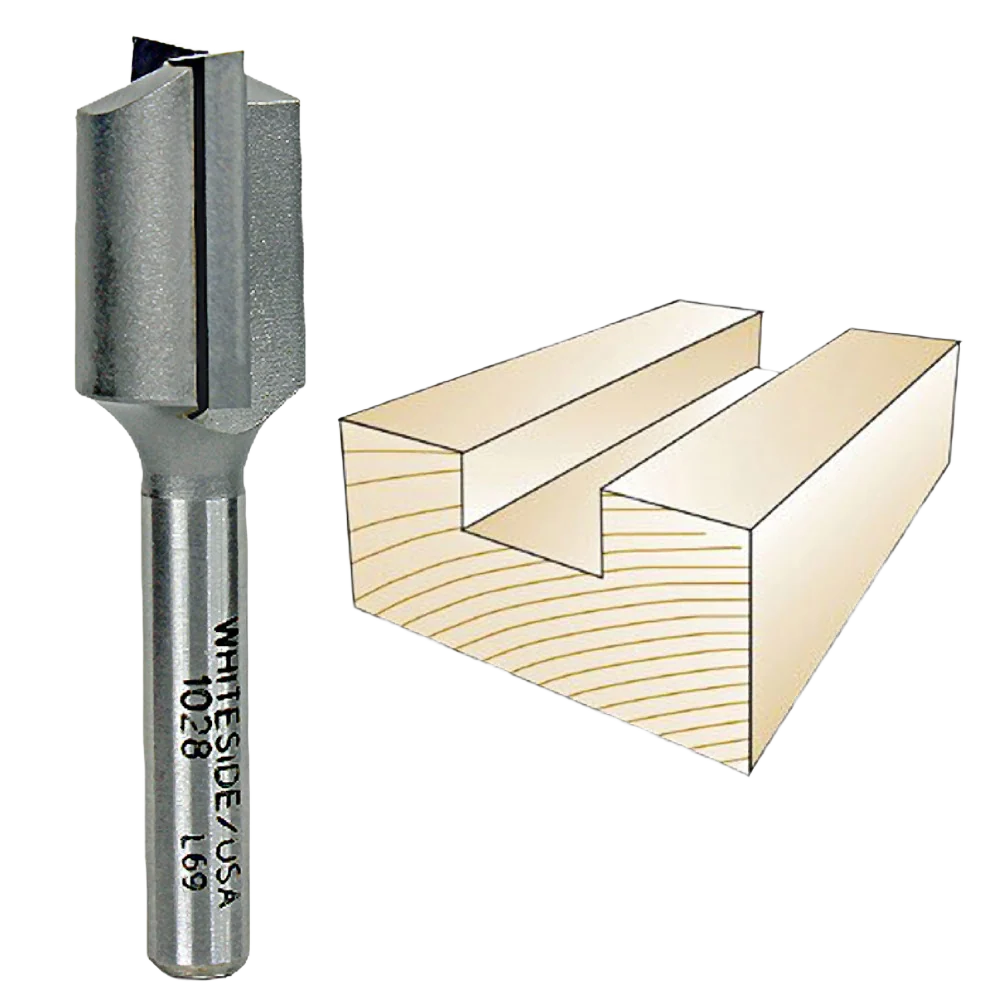 Convenient Whiteside Straight Bit 1 4 in. SH x 5 8 in. CD x 3 4 in. CL User-Friendly