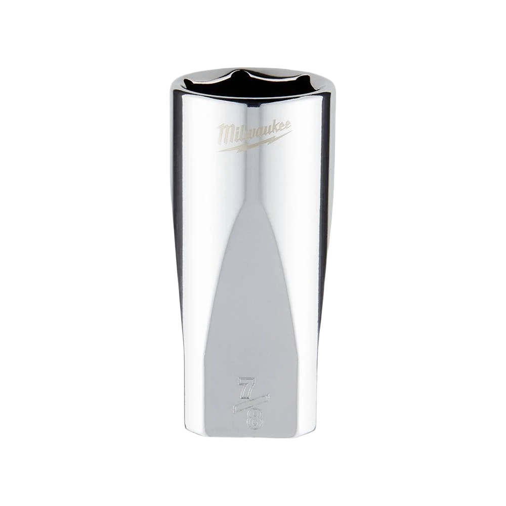 Secure Milwaukee 3 8 Drive 7 8 Deep Socket w FOUR FLAT™ Sides Professional