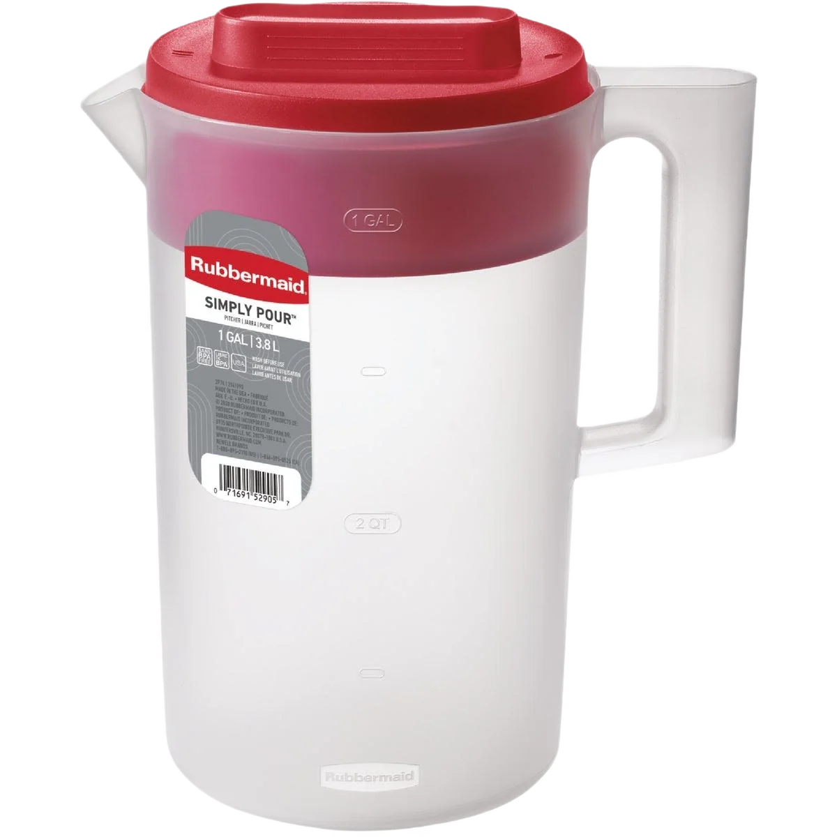 Classic Rubbermaid Pitcher 1 gal. Premium