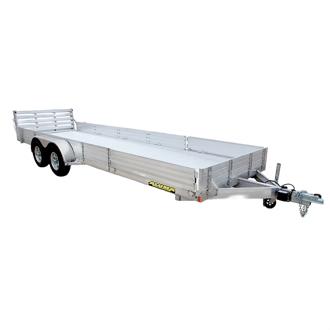 Luxury Aluma 8118TA Tandem Axle Utility Trailer w Bi-Fold Gate Proven