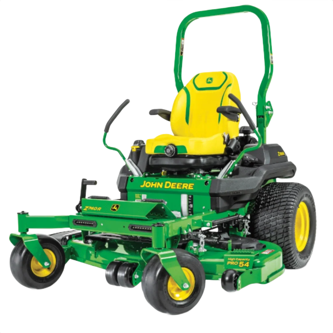 Recyclable John Deere Z740R ZTrak Mower with 54-in. Deck w Tweel Fine Crafted
