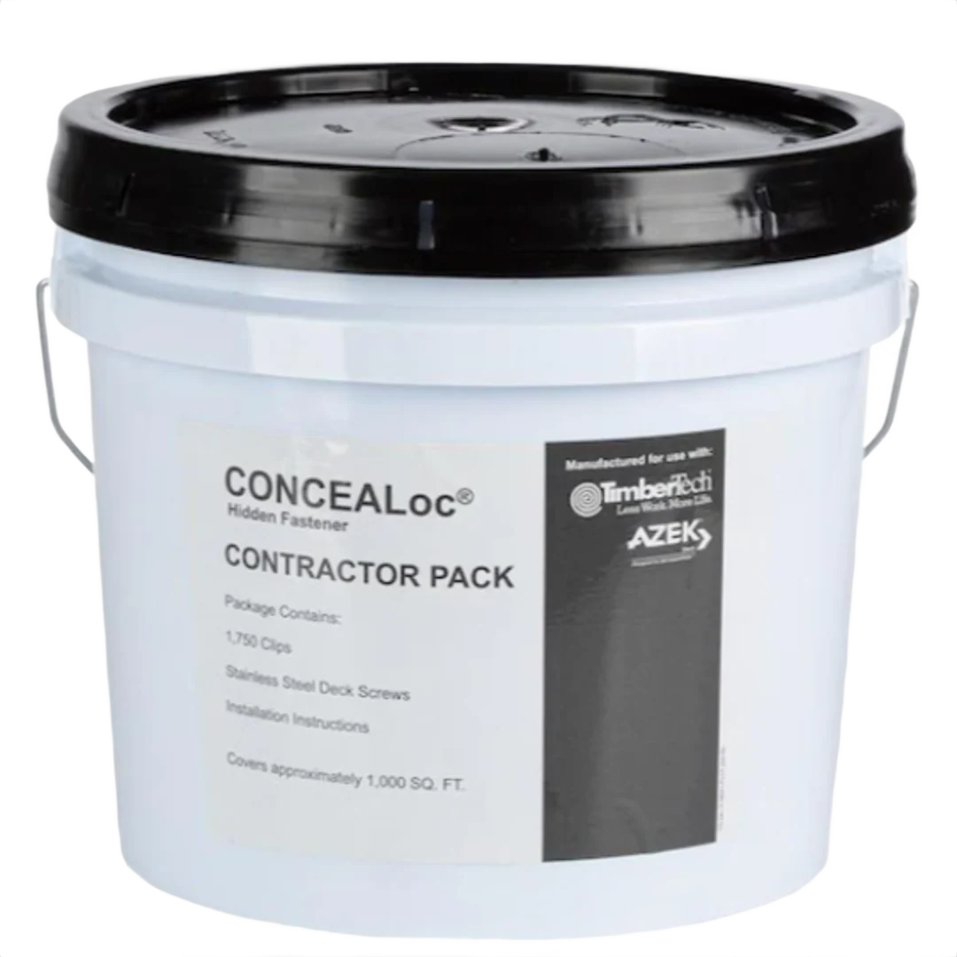 Outstanding TimberTech CONCEALoc® Hidden Fastener Clips Screws Bucket 1000 sq. ft. Exclusive