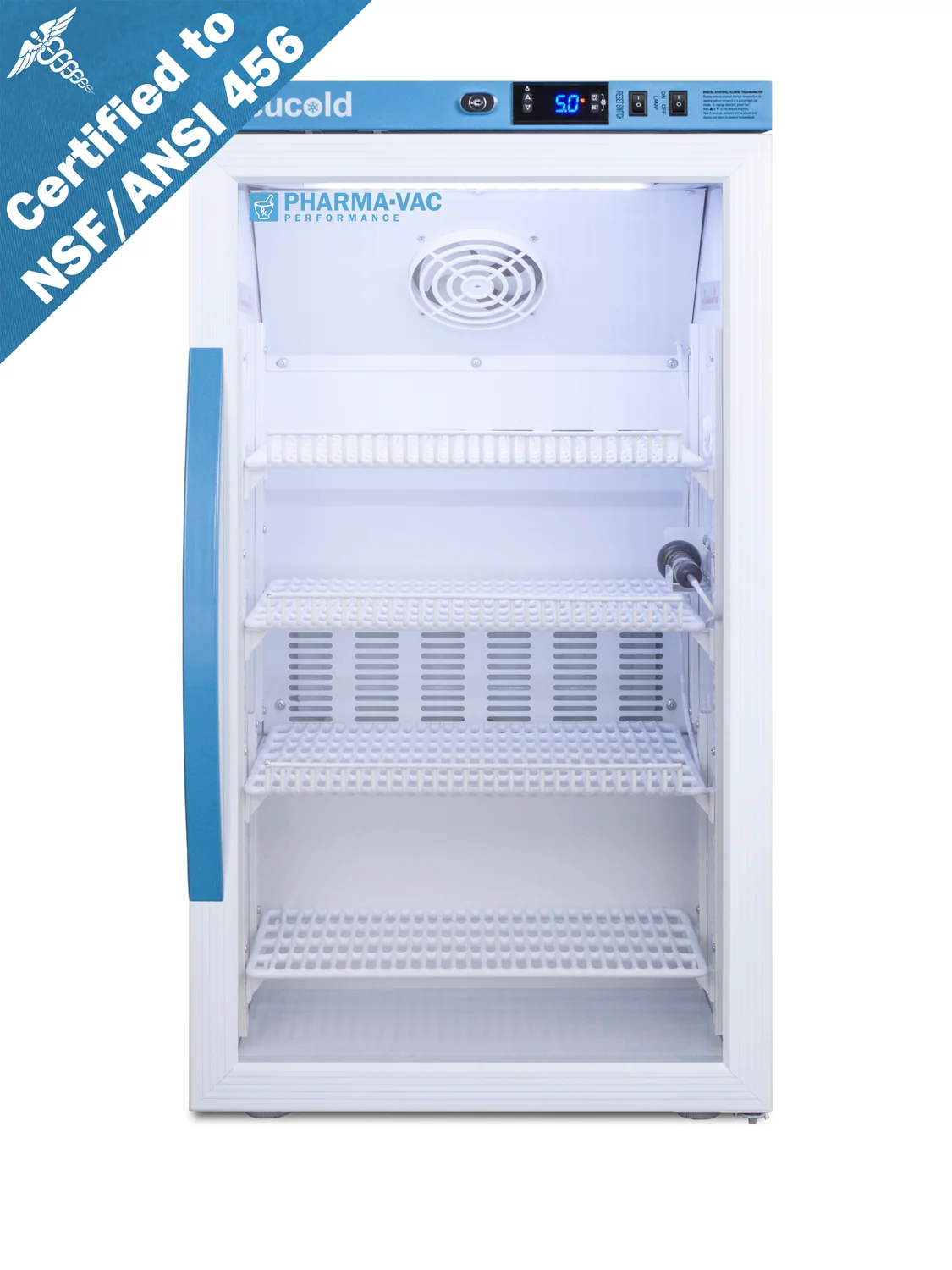 Luxury 3 Cu.Ft. Counter Height Vaccine Refrigerator to NSF ANSI 456 Vaccine Storage Standard Smooth
