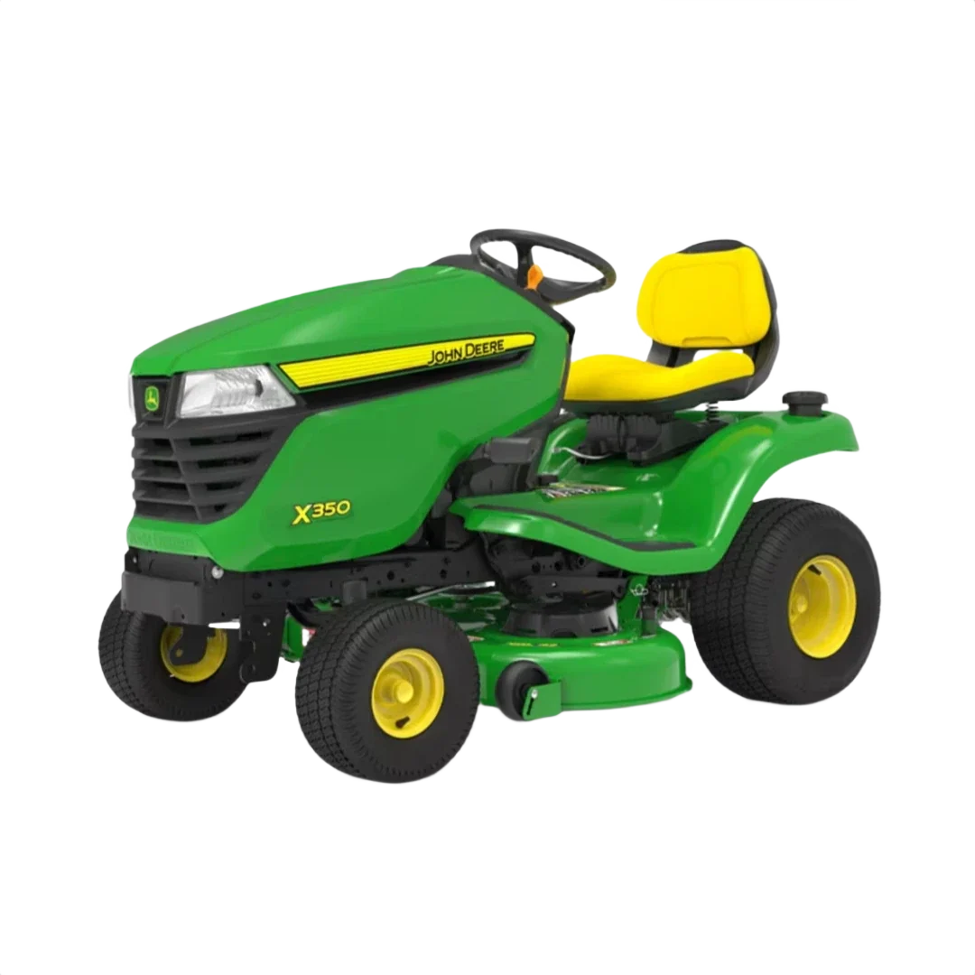 Luxury John Deere X350 Lawn Tractor with 42-In. Accel Deep Deck Natural