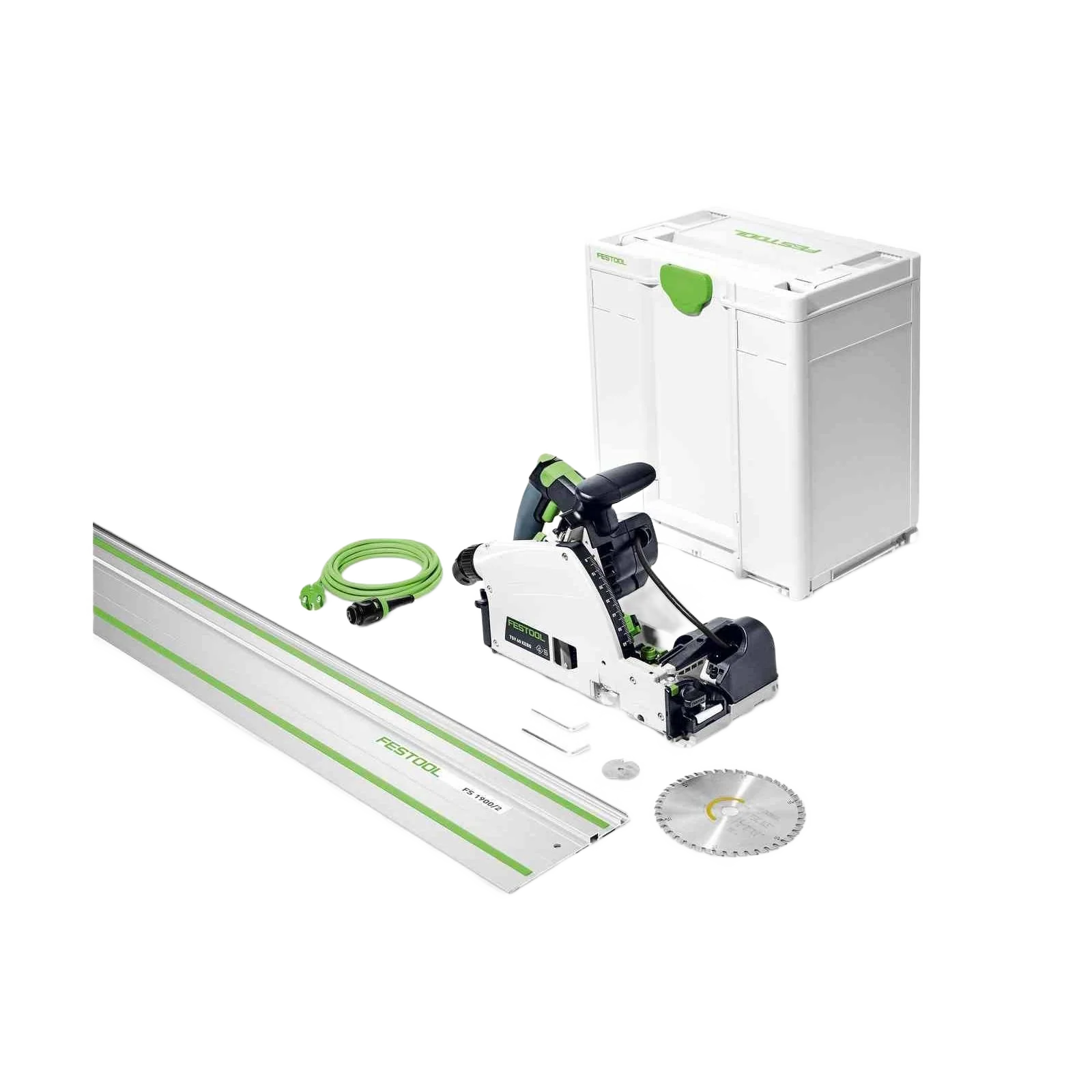Top-Quality Festool 577748 TSV 60 KEB-F-Plus-FS Plunge Cut Track Saw w 75 in. Guide Rail Efficient