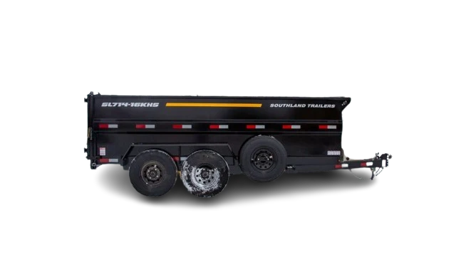 Reusable Southland Trailers 7' x 14' 16 000 Lbs. Tandem Axle Dump Trailer Crafted