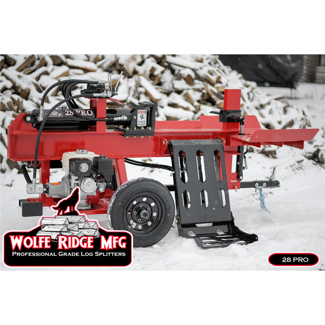 Responsible Wolfe Ridge 28 Ton Professional Grade Firewood Log Splitter Exceptional