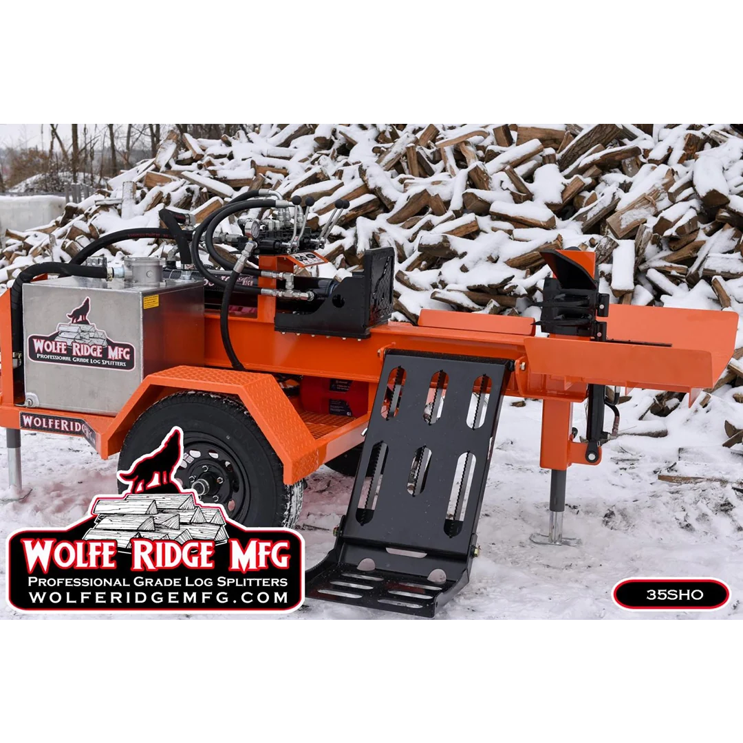 Stylish Wolfe Ridge 35 Ton SHO Orange Commercial Log Splitter Efficient