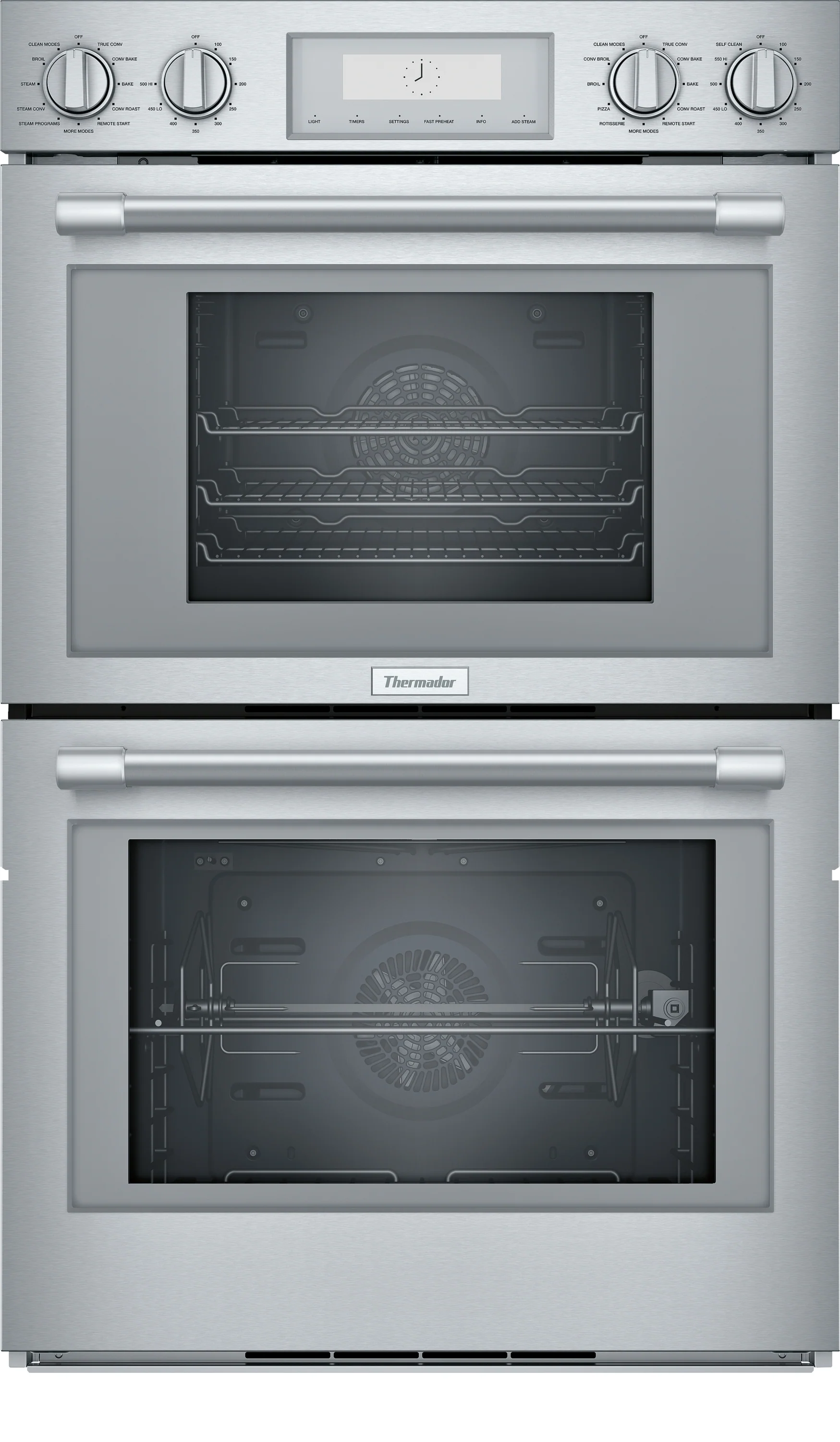 Recyclable Professional Double Steam Wall Oven 30'' Stainless Steel Secure