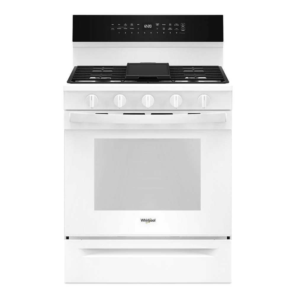 Selected 30-inch Smart Gas Range with Air Cooking Technology No Preheat Air Fry Steam Self Clean and High Speed Preheat Advanced