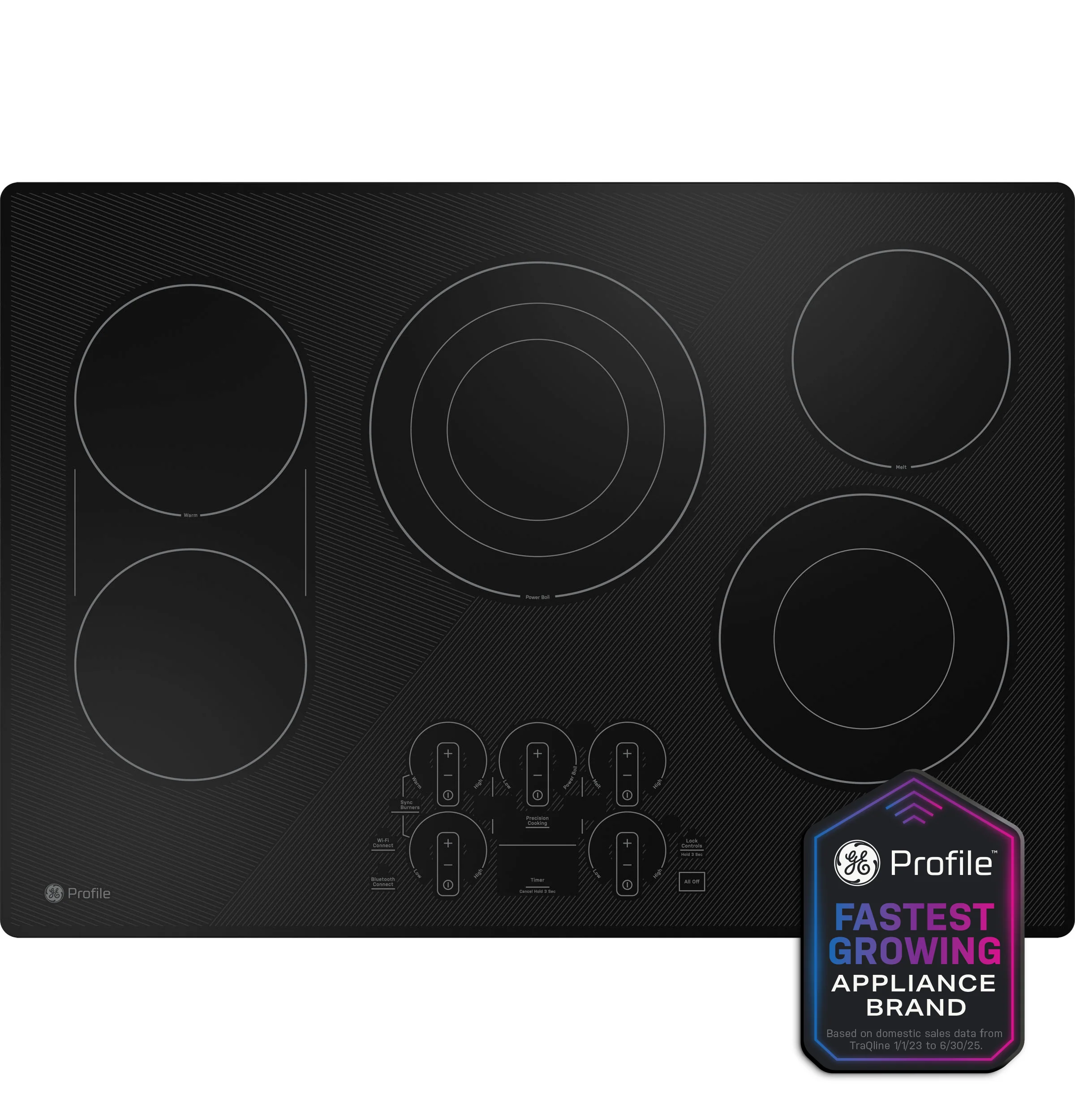 Long-Lasting GE Profile™ 30 Built-In Touch Control Electric Cooktop Crafted