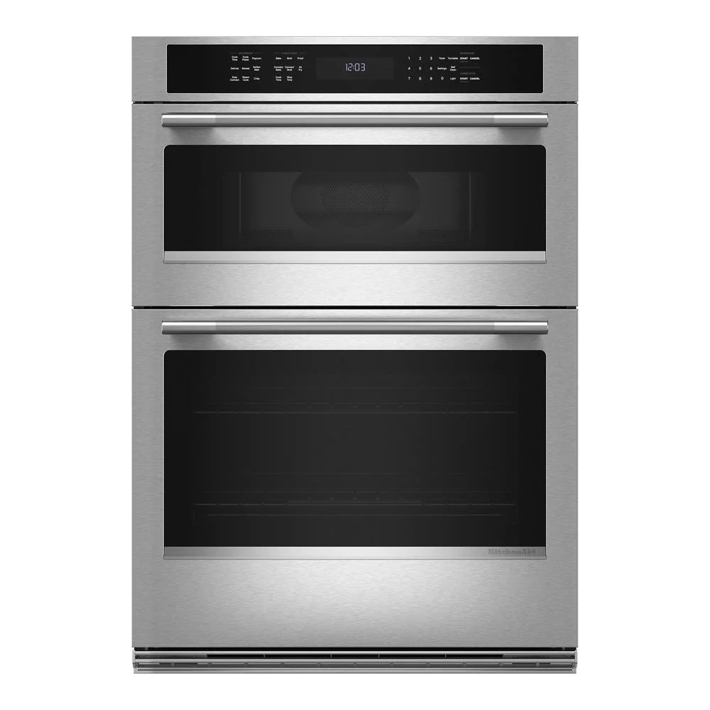Sophisticated 30-inch Electric Combo Wall Oven with No Preheat Air Fry Mode - PrintShield™ Finish Elite