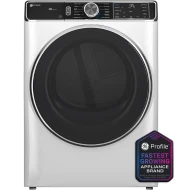 Excellent GE Profile™ 7.8 cu. ft. Capacity Smart Front Load Electric Dryer with Steam and Sanitize Cycle High-Grade