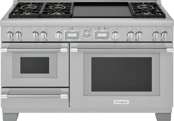 Stylish Dual Fuel Professional Range 60'' Pro Grand® Commercial Depth Practical