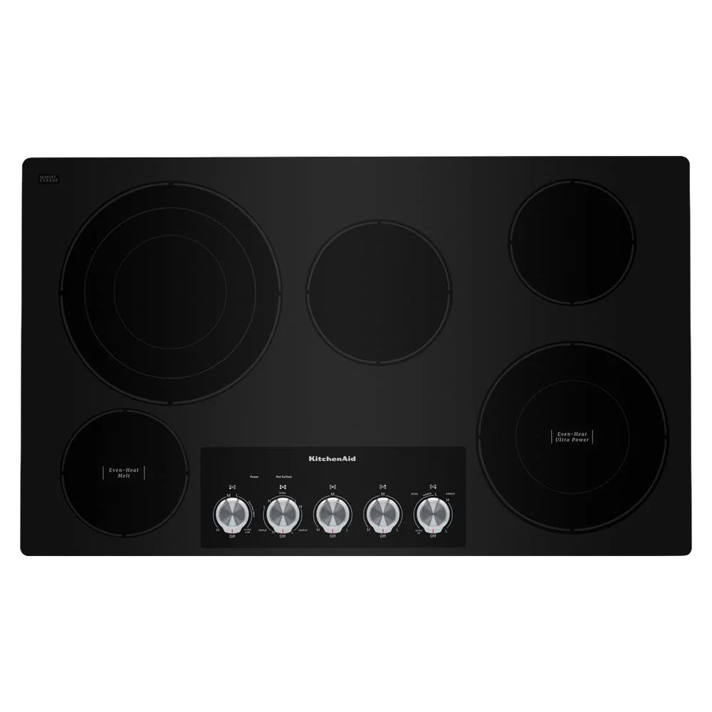 Certified 36 Electric Cooktop with 5 Elements and Knob Controls Authentic