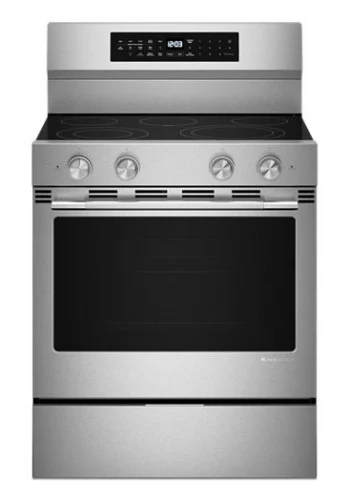 Excellent 5.3 Cu. Ft. Smart standing Electric Range with Convection Cooking Modes Smooth