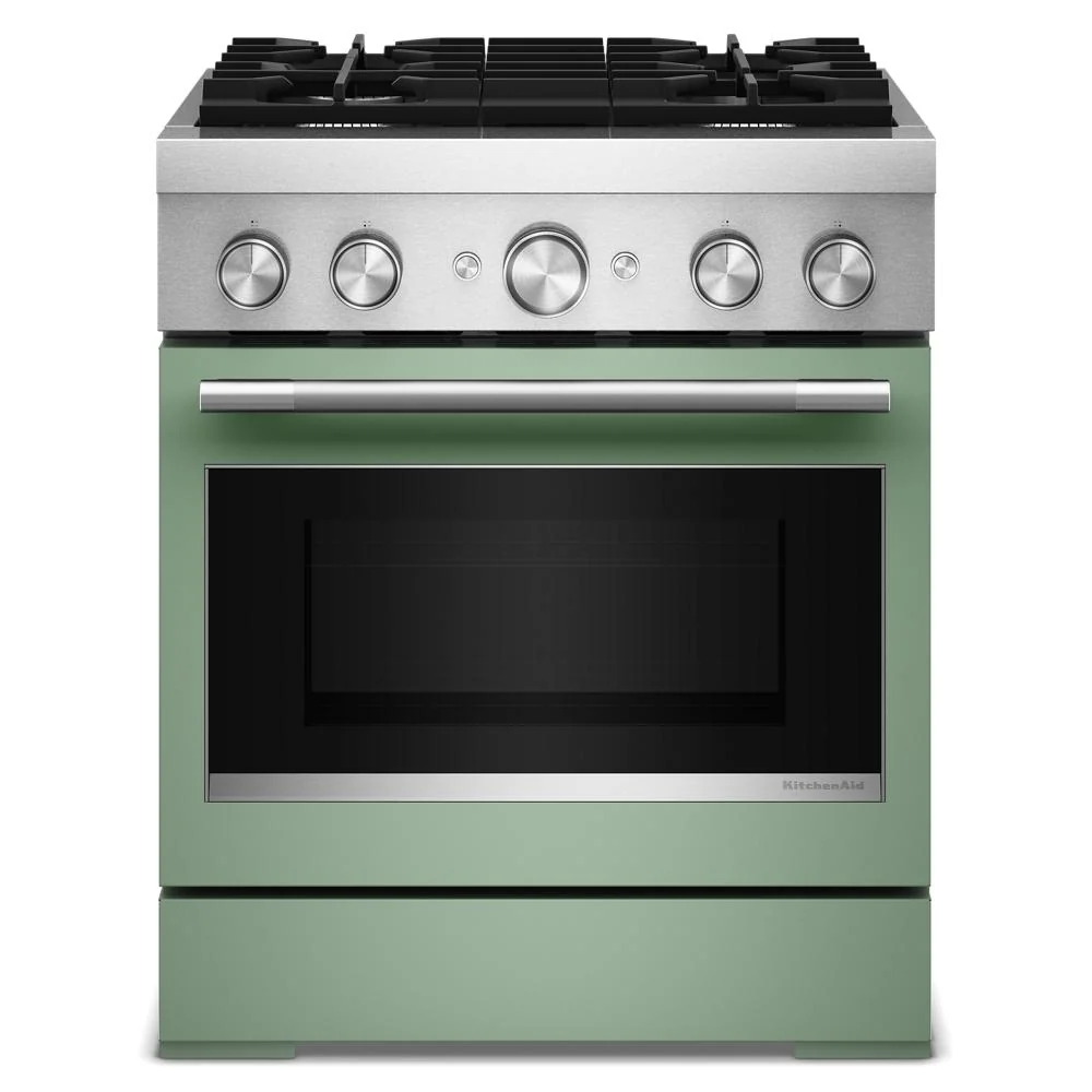 Practical 30-Inch 4 Burner Commercial-Style Dual Fuel Range with No Preheat Air Fry Mode Fine