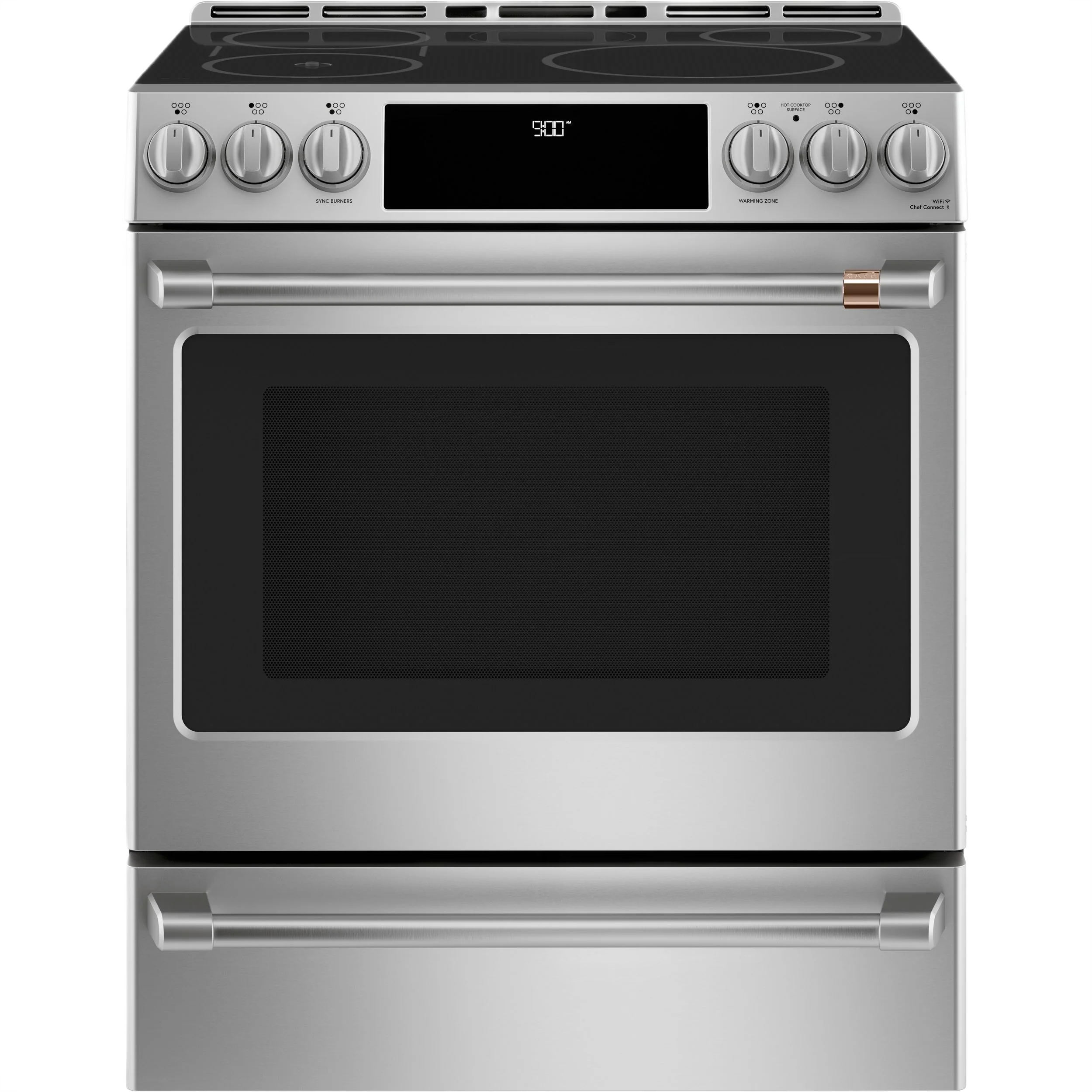 Clean CAFÉ™ 30 Smart Slide-In Front-Control Induction and Convection Range with In-Oven Camera Easy-to-Use