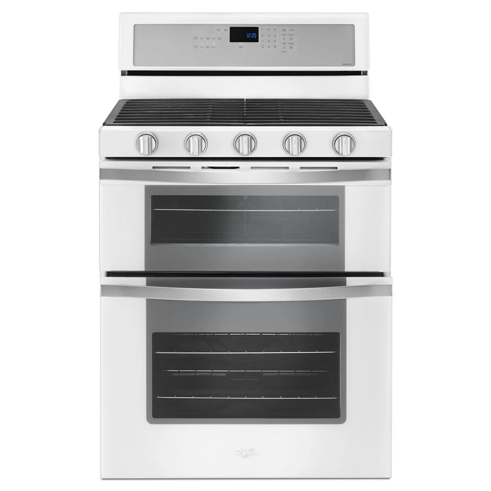 Prestigious 6.0 Cu. Ft. Gas Double Oven Range with EZ-2-Lift™ Hinged Grates Modern