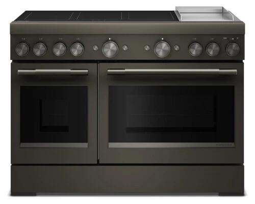 Quality 48-Inch 6-Element Induction standing Commercial-Style Range with Griddle Relaxed