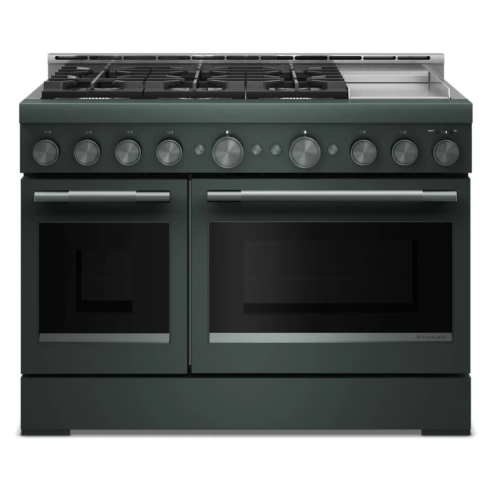 Safe KitchenAid® 48-Inch 6 Burner Commercial-Style Gas Range with Griddle Stylish