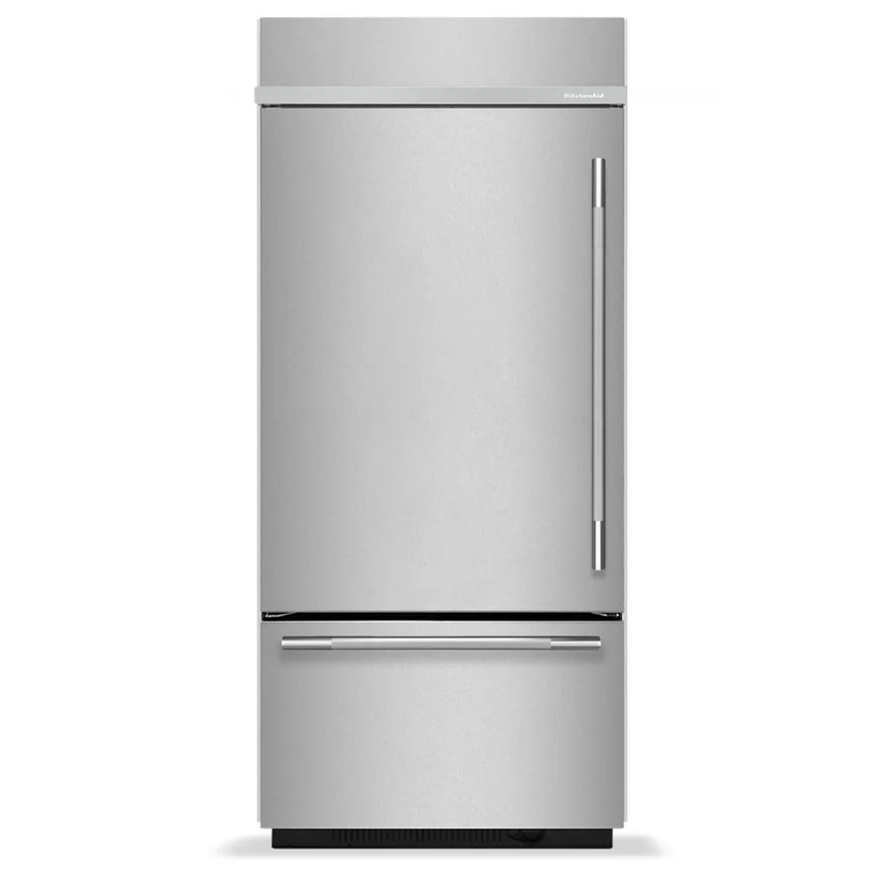 Dependable 20.8 Cu. Ft. 36-Inch Built-In Bottom Mount Refrigerator with Right Door Swing and Signature Platinum Interior in PrintShield® Finish Optimized