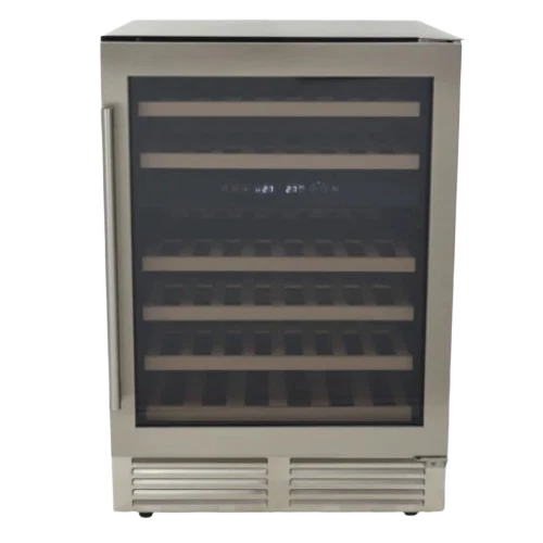 Lightweight 43 Bottle DESIGNER Series Dual-Zone Wine Cooler Recyclable