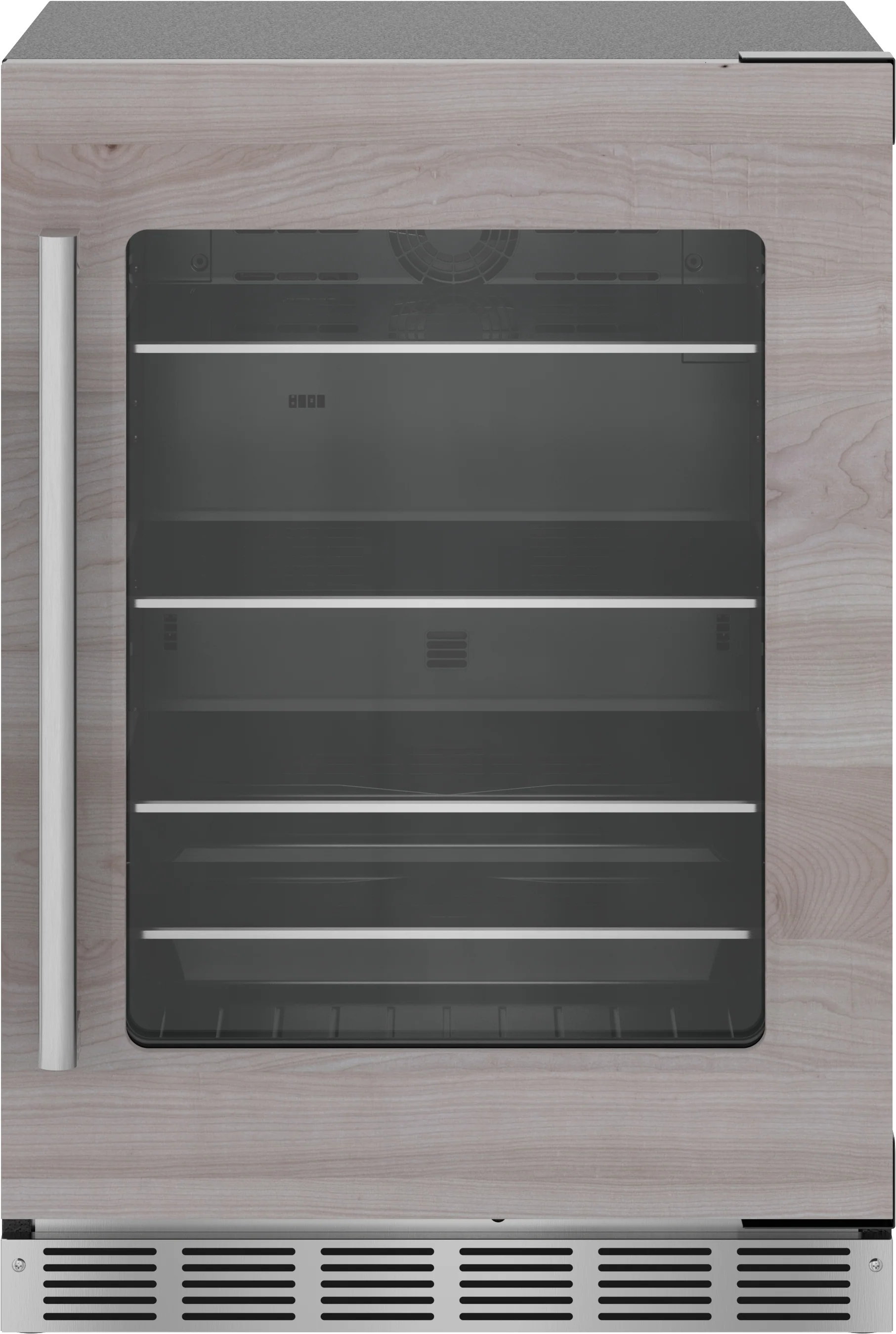 Trendy dom® Under Counter Refrigerator with Glass Door 24'' Panel Ready Right Hinge Safe